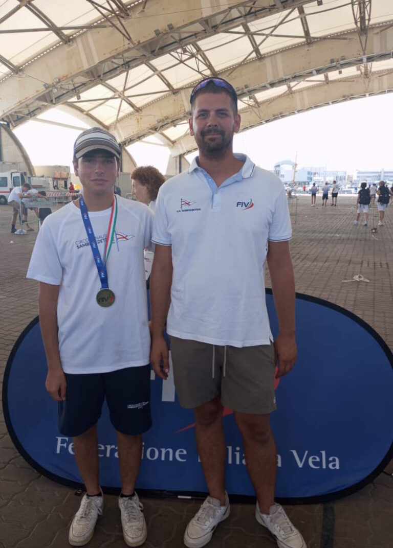 Vela, Alessandro D’Orazio del Cns sul podio ai Campionati Italiani Giovanili di Genova
