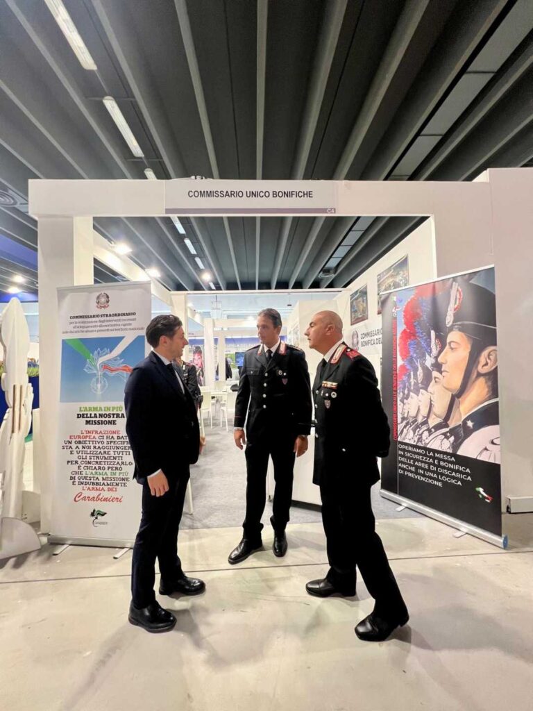 Il Sindaco Fioravanti a RemTech, presentato il progetto di rigenerazione dell’area Ex Carbon presso il padiglione del Commissario Unico per la Bonifica delle Discariche