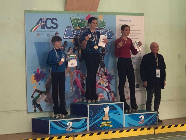 Pattinaggio Artistico: 3 titoli nazionali per la Diavoli Verde Rosa ai tricolori Aics di Misano 2024