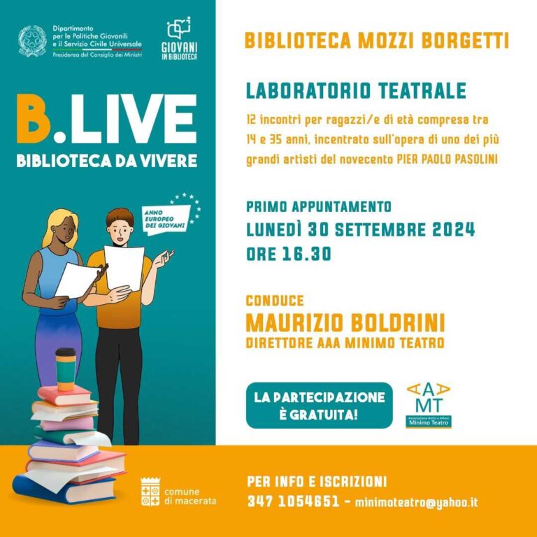 Giovani in Biblioteca con Pasolini 