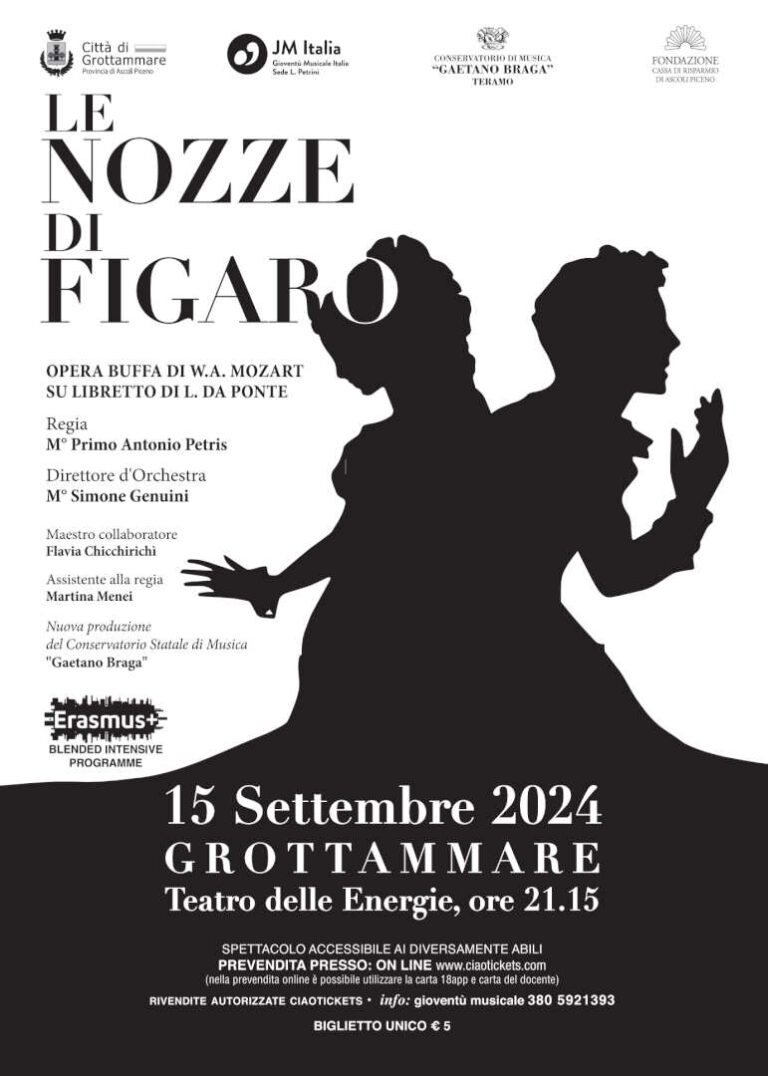 LE NOZZE DI FIGARO, NUOVA PRODUZIONE AL TEATRO DELLE ENERGIE