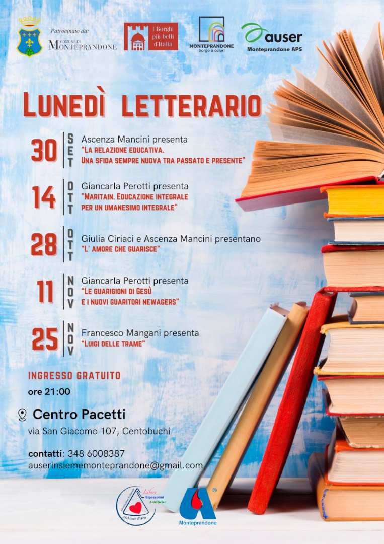 Lunedì letterario, parte un ciclo di incontri culturali al Centro Pacetti