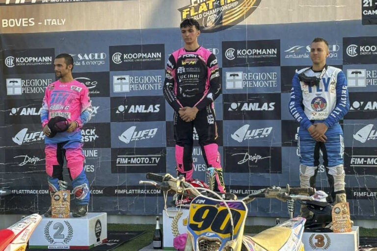 Motociclismo, Corradetti ( VFR Racing) doppia vittoria nell’italiano flat-track