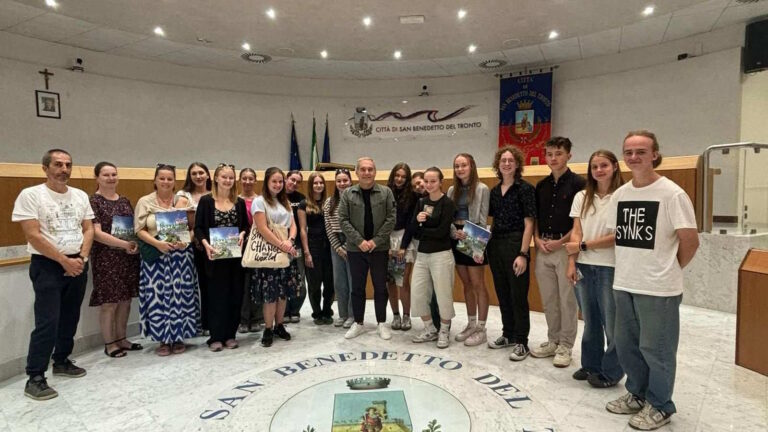 Studenti Cechi ricevuti dal sindaco Spazzafumo