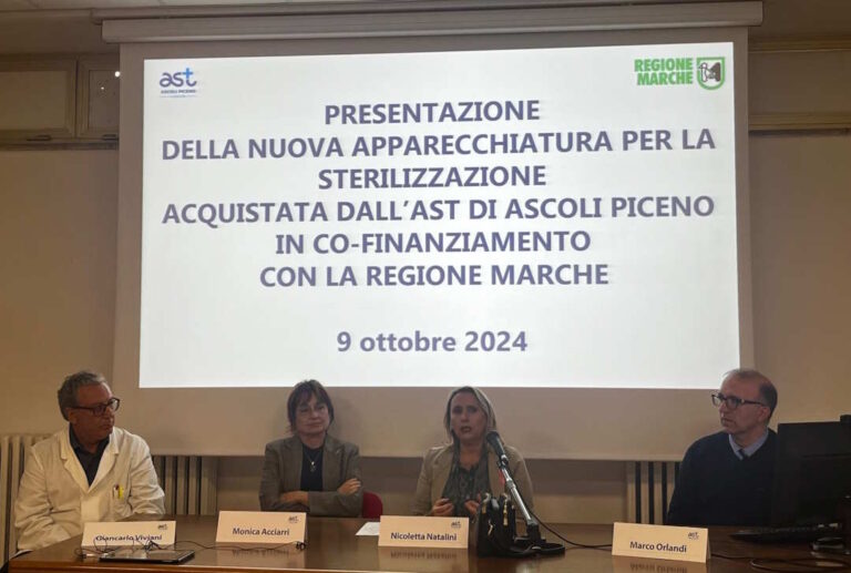 UNA NUOVA STRUMENTAZIONE PER LA STERILIZZAZIONE DEI DISPOSITIVI MEDICI  E’ STATA ACQUISTATA DALL’AST 5 PER IL ‘MAZZONI’