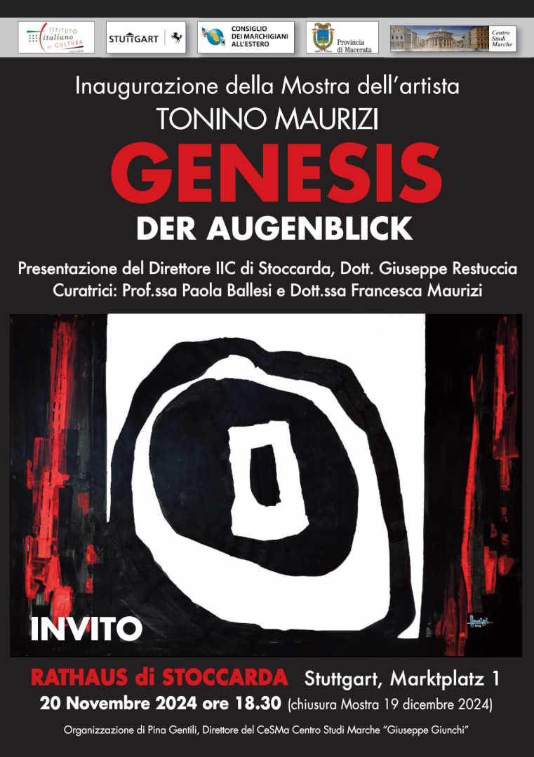 Tonino Maurizi, “Genesis – Der Augenblick” all’Istituto Italiano di Cultura di Stoccarda