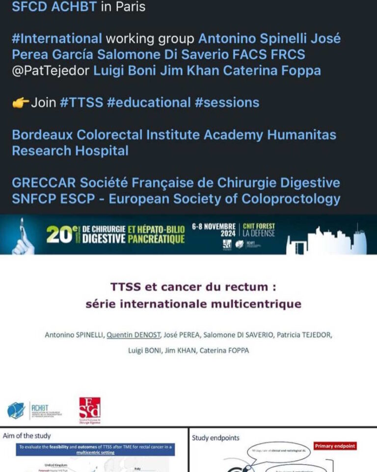 L’esperienza della Chirurgia dell’Ospedale Madonna del Soccorso @ congresso della società francese a Parigi