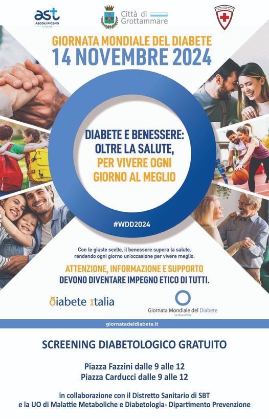 SCREENING DIABETOLOGICO GRATUITO, DOMANI A GROTTAMMARE