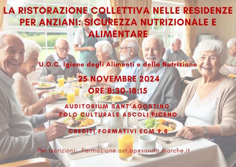 Ristorazione Collettiva nelle Residenze per Anziani: Sicurezza Nutrizionale e Alimentare