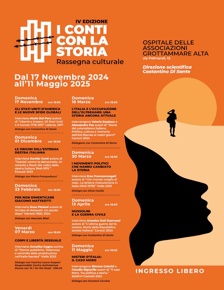 Lo storico Davide Conti atteso all’Ospitale