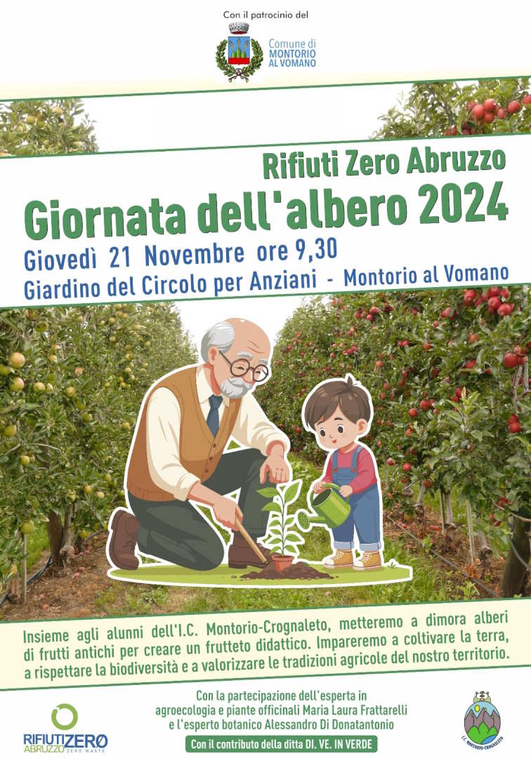 Montorio al Vomano celebra la festa dell’albero con la piantumazione di un frutteto didattico