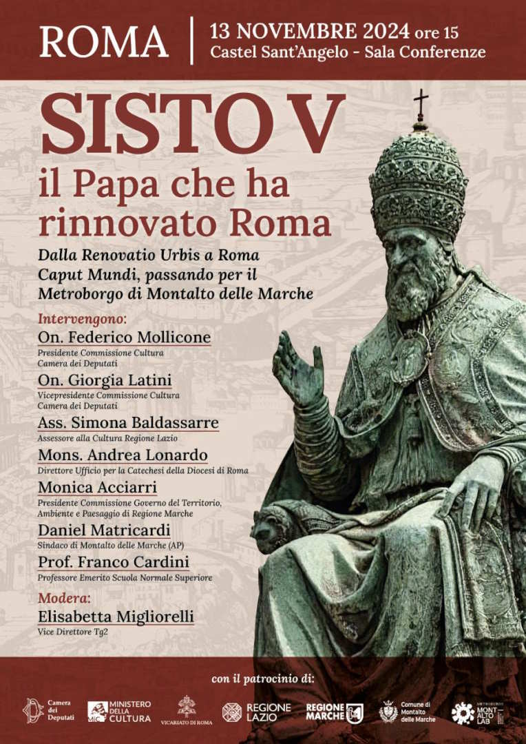 A Roma il Convegno ‘Sisto V, il Papa che ha rinnovato Roma’