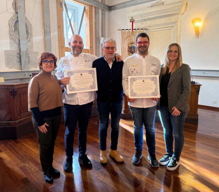 Offida celebra i suoi ambasciatori culinari nel Mondo. Riconoscimento del Comune a Citeroni e Di Girolami