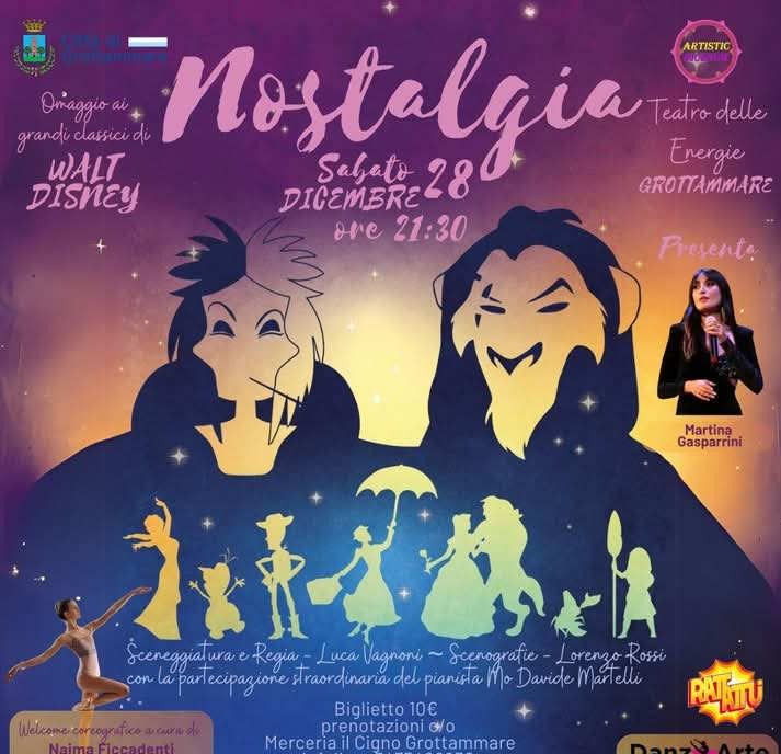 Nostalgia, l’opera dedicata al mito di Walt Disney protagonista al Teatro delle Energie