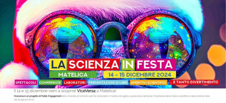La Scienza in Festa, Winter edition: alla scoperta della scienza con UniCam il 14 e 15 dicembre a Matelica