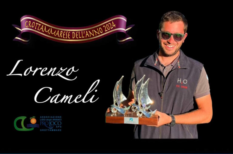 Il velista Lorenzo Cameli ha ricevuto il Premio ‘Grottammarese dell’Anno 2024’