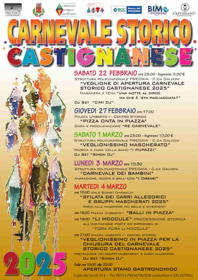 PRESENTAZIONE CARNEVALE STORICO CASTIGNANESE 2025
