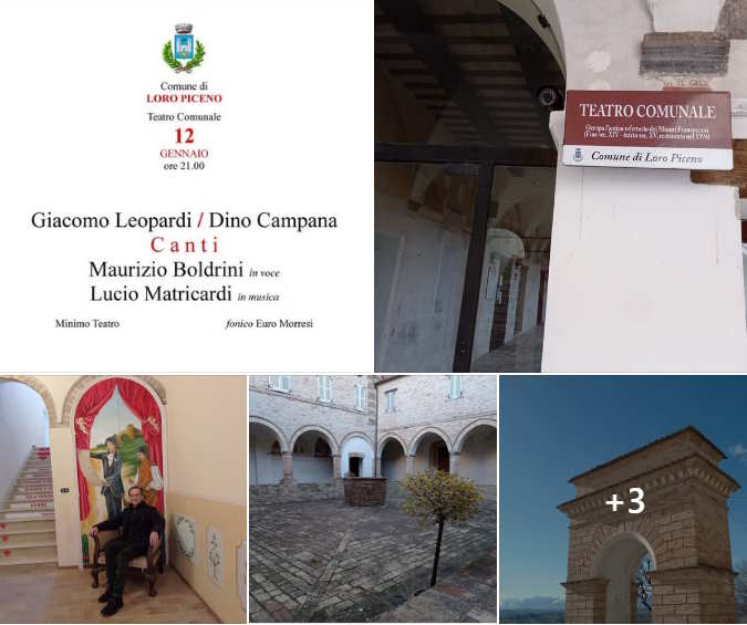 Rimusicare e rileggere 2 grandi poeti: Giacomo Leopardi e Dino Campana a Loro Piceno