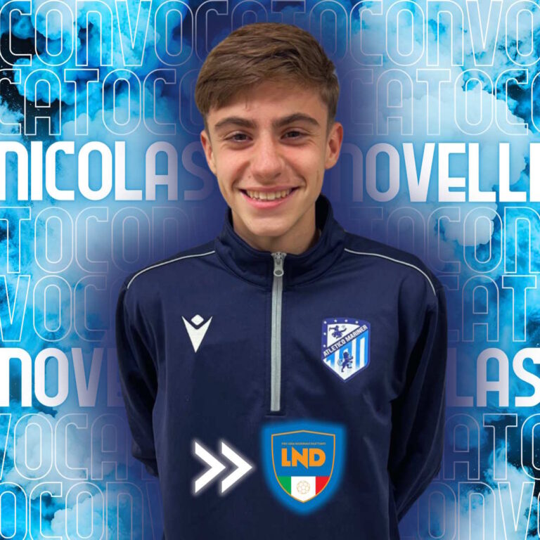Il calciatore classe 2010 Nicolas Novelli convocato in Rappresentativa Nazionale Under 15