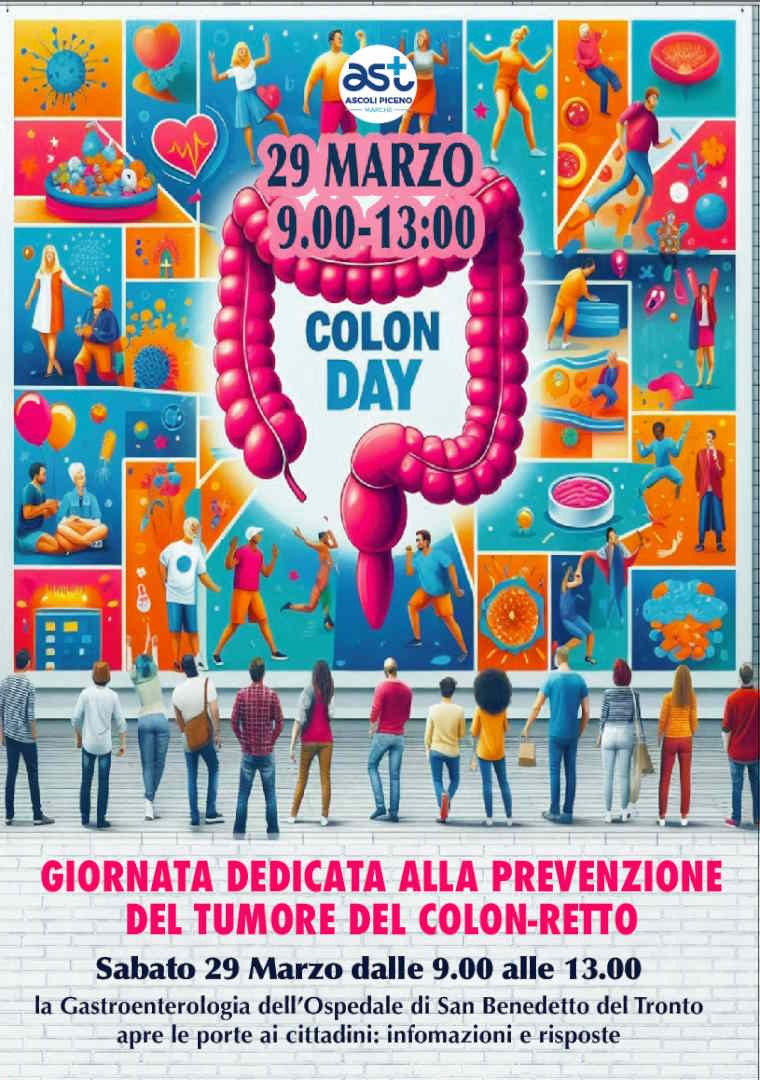 MESE DELLA PREVENZIONE DEL TUMORE DEL COLON RETTO: DUE EVENTI PER INFORMARE I CITTADINI SULL’IMPORTANZA DELLO SCREENING E DELLA COLONSCOPIA PER UNA DIAGNOSI PRECOCE