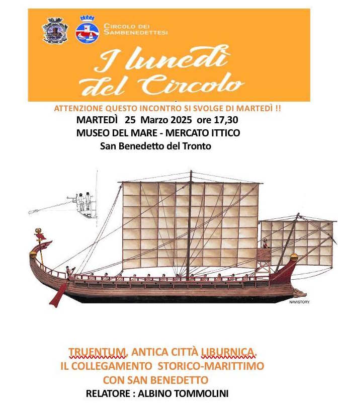 Albino Tommolini parlerà di ‘Truentum’ @ Museo del Mare