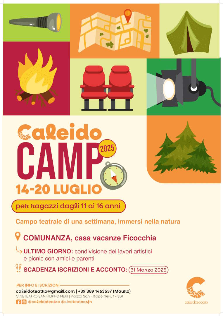 ANCHE QUESTA ESTATE TORNA IL CALEIDOCAMP!