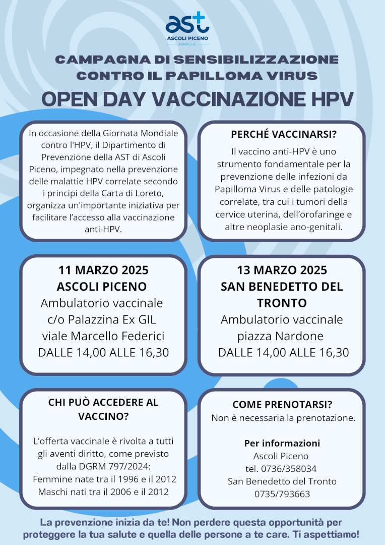 GIORNATA DELLA DONNA, L’AST INVITA ALL’ADESIONE AGLI SCREENING ONCOLOGICI E PROMUOVE 4 INIZIATIVE PER SENSIBILIZZARE SULLA PREVENZIONE