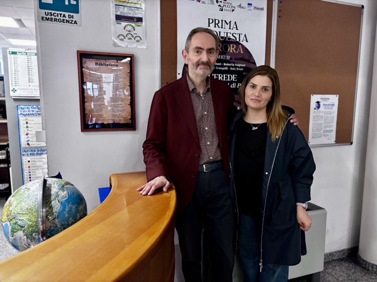 Francesco Tranquilli dedica una poesia alla biblioteca comunale