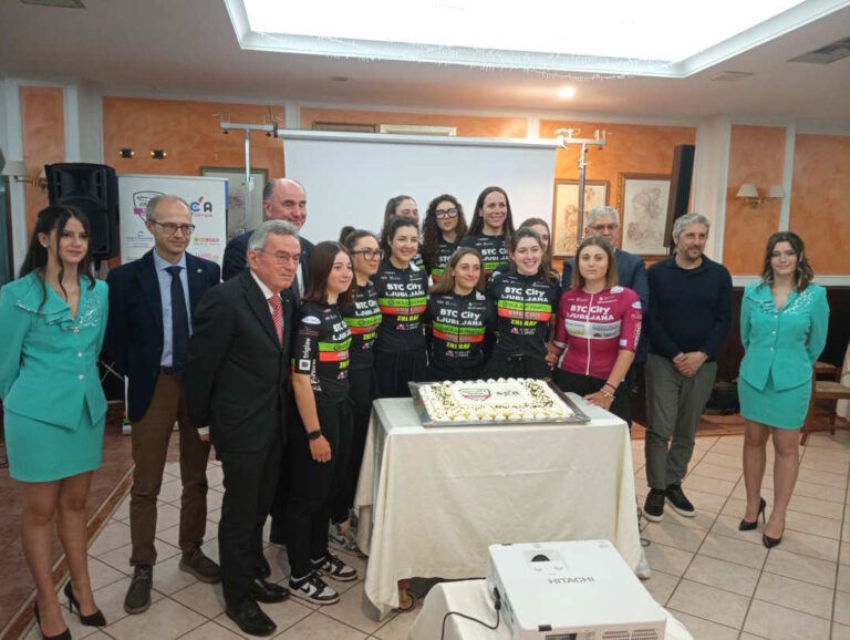 Born to Win-BTC City Ljubljana-Zhiraf: la squadra femminile con profonde radici marchigiane presentata ad Offida