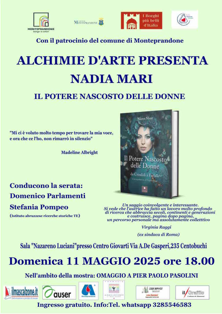 Nadia Mari, ‘Il potere nascosto delle donne da Crisalide a Farfalle’