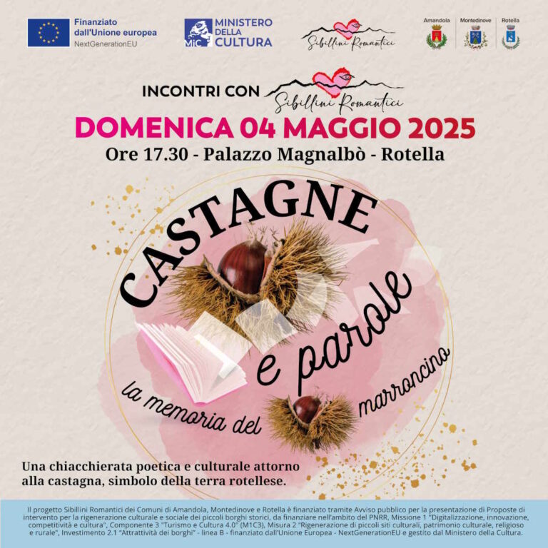 Aspettando il Museo del Marroncino: incontro poetico-narrativo a Rotella