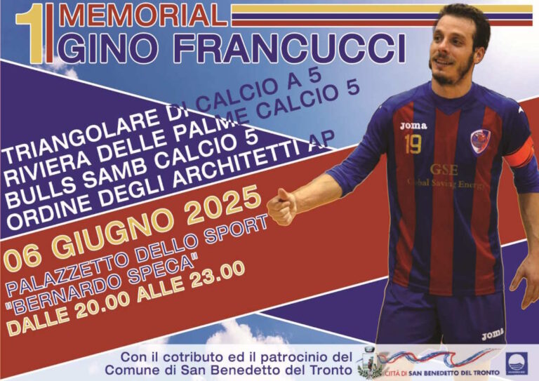 Calcio a cinque, 1° Memorial Gino Francucci al PalaSpeca
