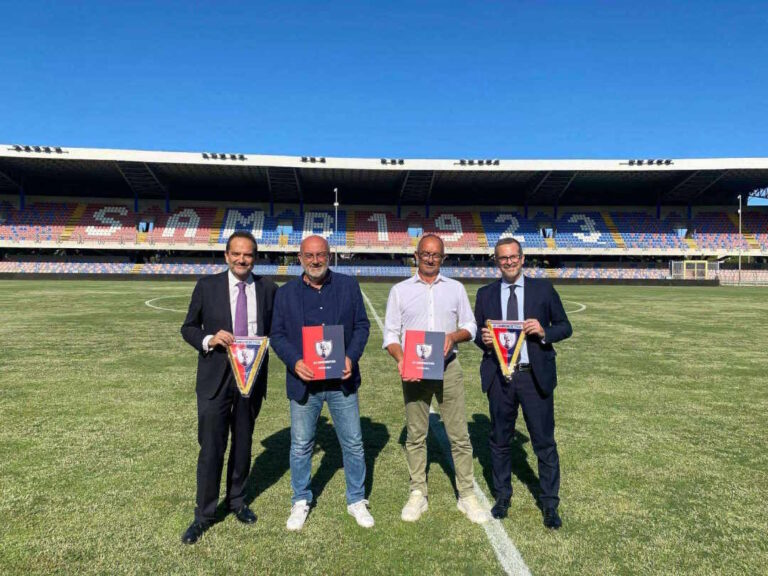 Il Presidente della Serie C, Matteo Marani, e il Segretario Generale, Emanuele Paolucci, hanno fatto visita alla U.S. Sambenedettese