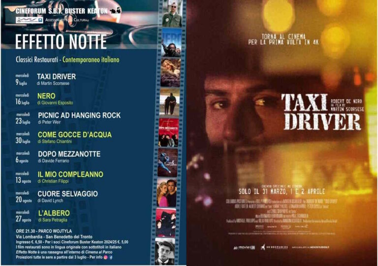 EFFETTO NOTTE 3a edizione. Mercoledì 9 luglio TAXI DRIVER DI M.Scorsese @ Cineforum
