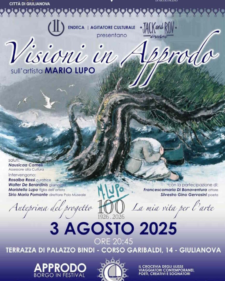 Mario Lupo, ‘Visioni in Approdo’ a Giulianova