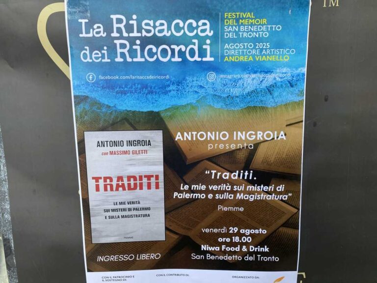 Partita la Risacca dei Ricordi, il festival letterario del memoir diretto da Andrea Vianello