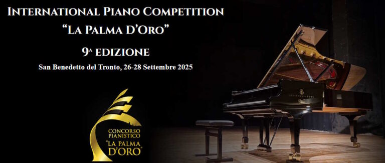 è la 9ª edizione del Concorso Pianistico Internazionale “La Palma d’Oro”