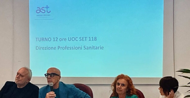 INCONTRO TRA IL DG DELL’AST 5 MARALDO E IL PERSONALE DEL SET 118