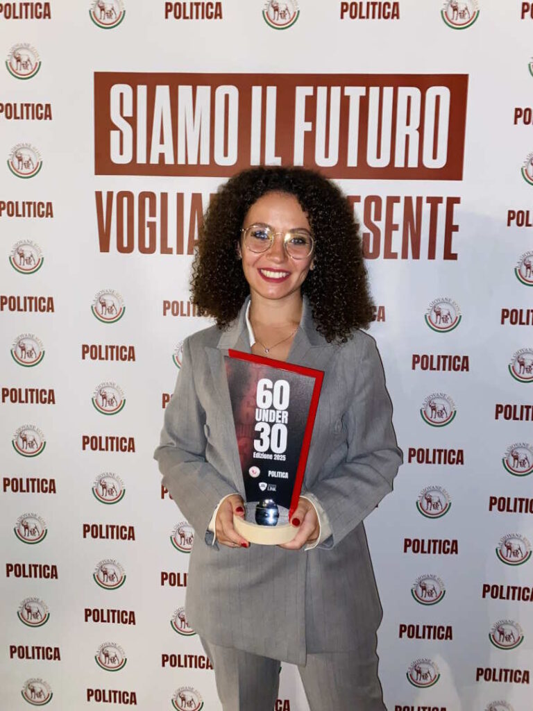 Martina Ratta premiata a Roma tra i “60 Under 30 che stanno cambiando il Paese”