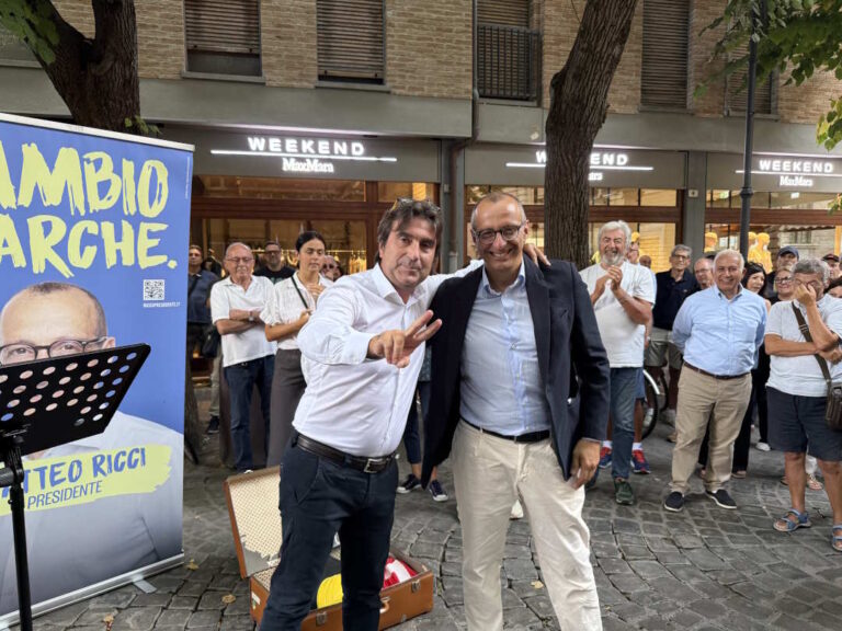 Ricci: “Comizi d’amore per le Marche per ridare speranza ai cittadini. Rilanceremo sanità, economia, lavoro e turismo”