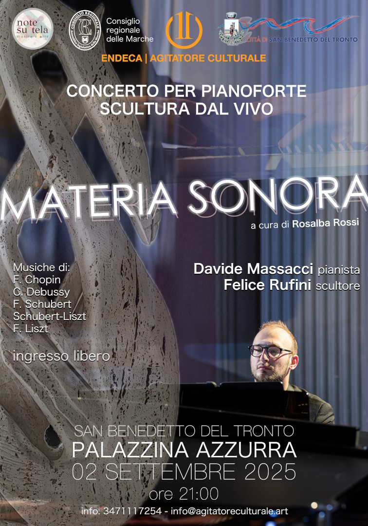 Materia Sonora: concerto per pianoforte e scultura dal vivo @ LA CONCHIGLIA causa maltempo
