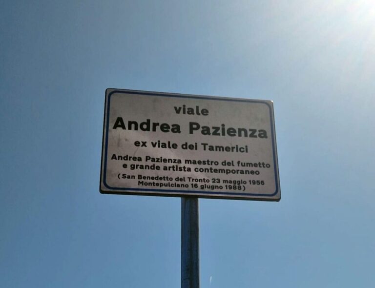 Inaugurato viale Andrea Pazienza