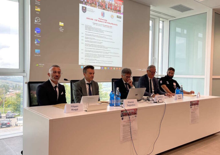 Al via la partnership tra UniCam e la CBF Balducci HR Macerata