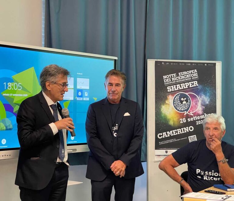 CON SHARPER UNICAM ILLUMINA LA NOTTE EUROPEA DELLE RICERCATRICI E DEI RICERCATORI