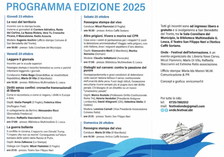 ONDE, Festival dell’Informazione @ San Benedetto del Tronto!