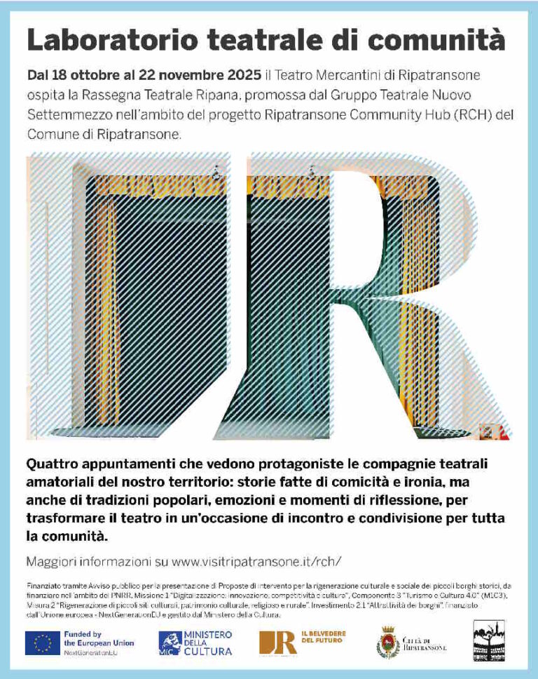 Laboratorio teatrale di comunità | Ripatransone ospita la Rassegna Teatrale Ripana