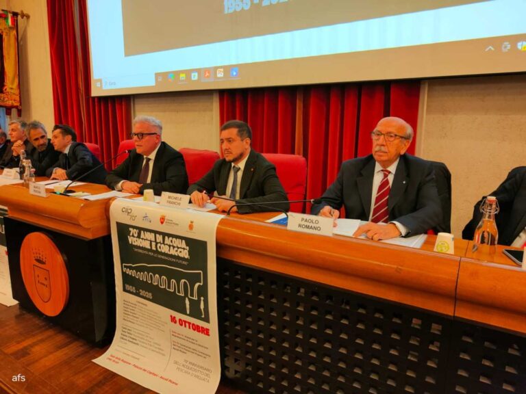 Oggi si celebra “70 anni di acqua, visione e coraggio”