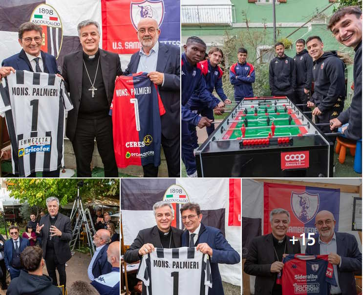 Giornata Storica: Ascoli e Samb al pranzo organizzato dalla Diocesi