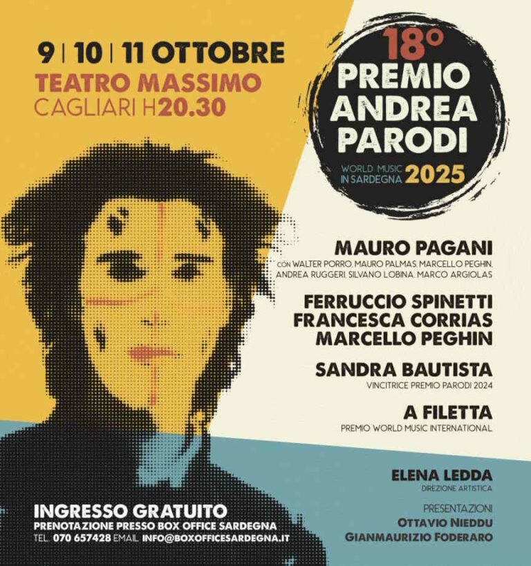Al via il Premio Andrea Parodi per la world music a Cagliari