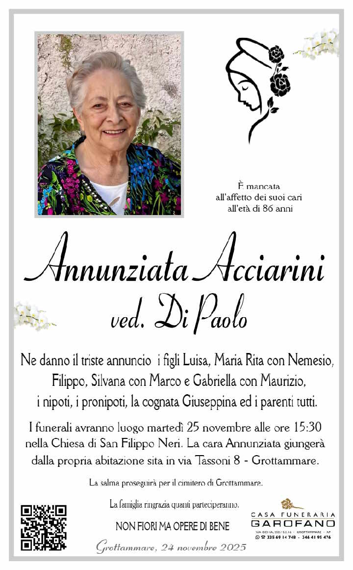 Annunziata Acciarini ved. Di Paolo